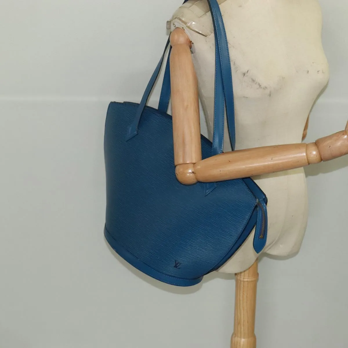 LOUIS VUITTON Epi Saint Jacques Shopping Shoulder Bag Blue M52275 106502