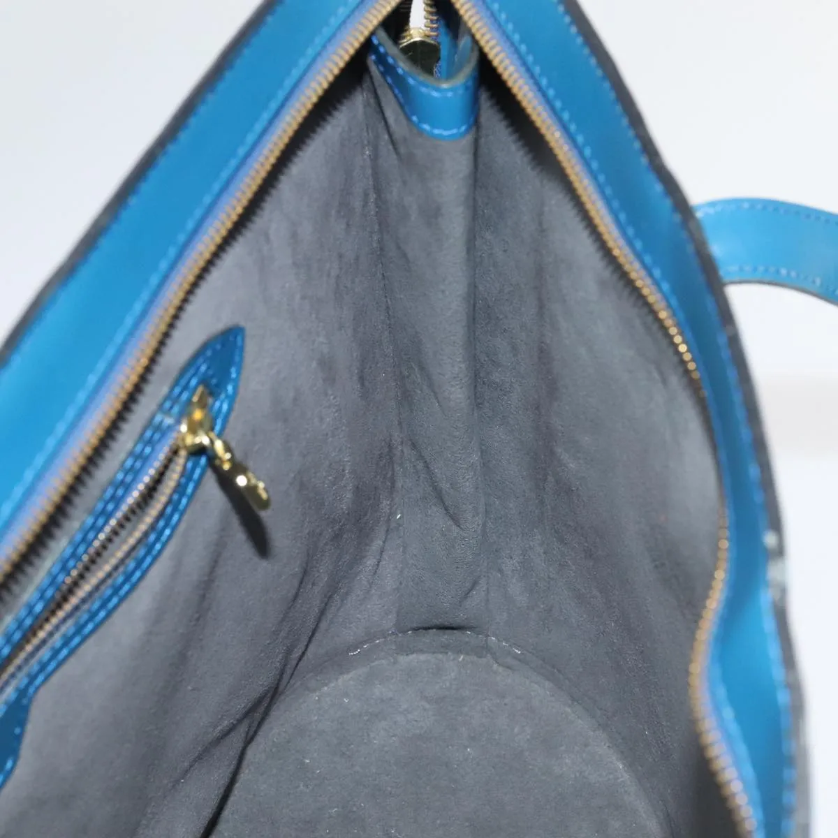 LOUIS VUITTON Epi Saint Jacques Shopping Shoulder Bag Blue M52275 106502