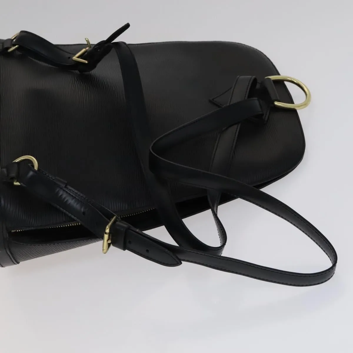 Louis Vuitton Gobelins Black Leather Backpack Bag