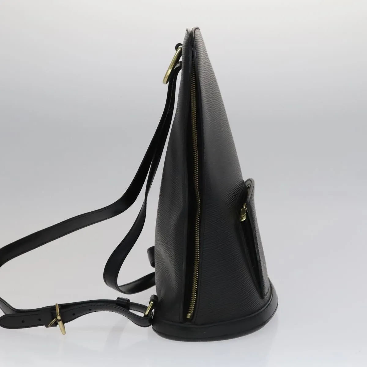 Louis Vuitton Gobelins Black Leather Backpack Bag
