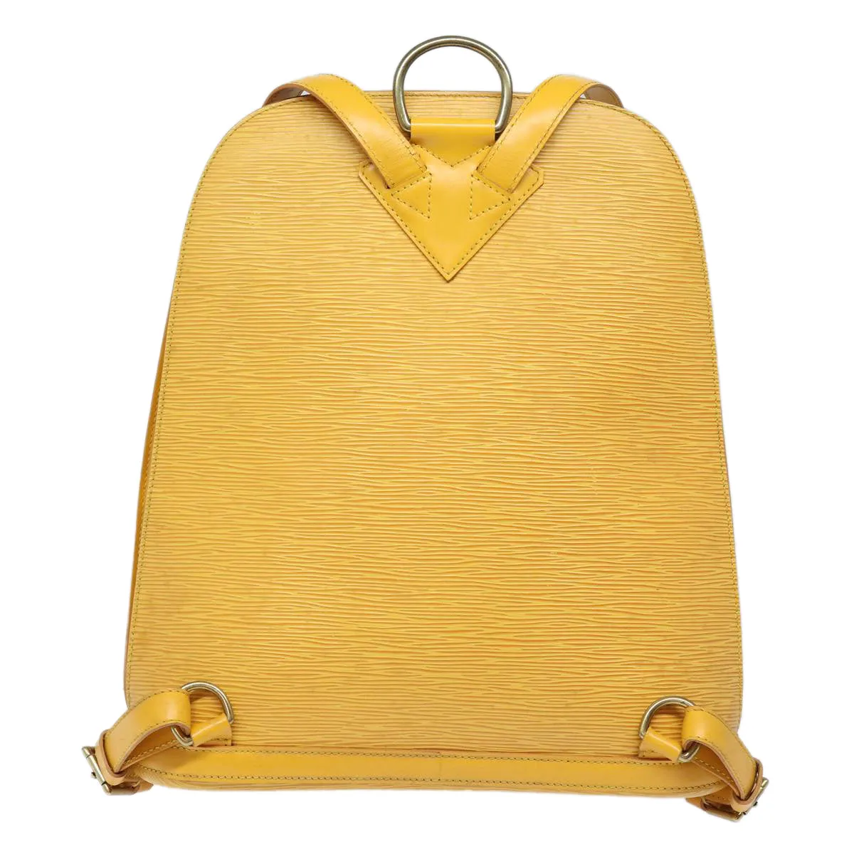 Louis Vuitton Gobelins Yellow Leather Backpack Bag