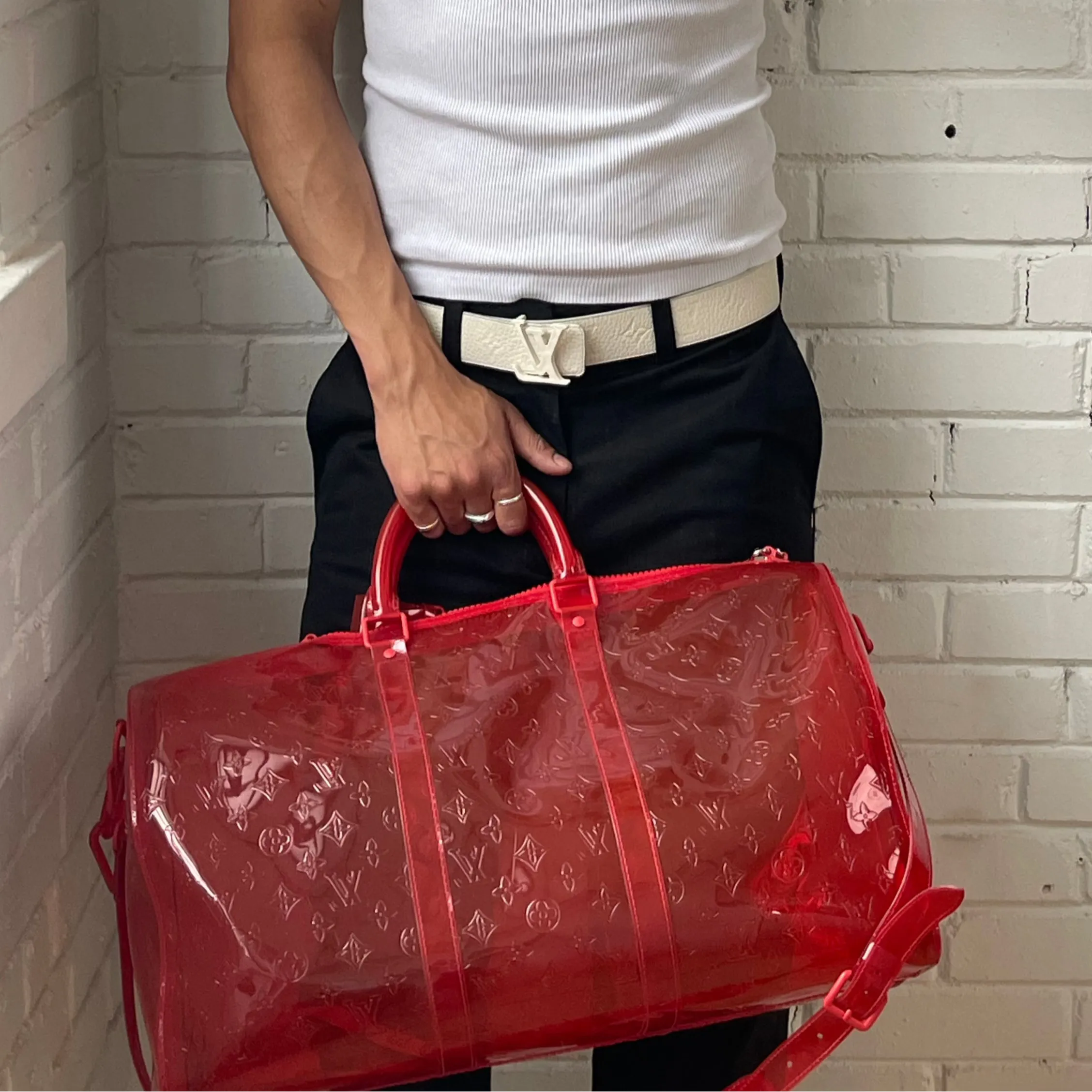 Louis Vuitton 'Keepall Bandouliere' Duffle Bag