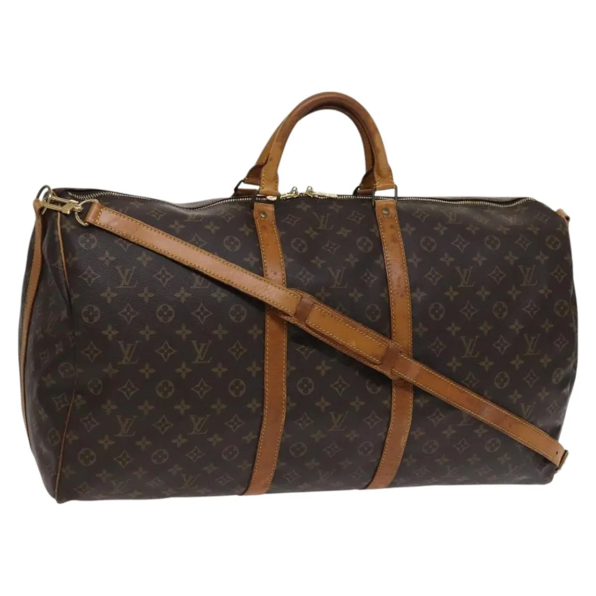 Louis Vuitton Keepall Bandoulire 60 Canvas Travel Bag (Pre-Owned)