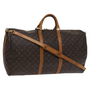Louis Vuitton Keepall Bandoulire 60 Canvas Travel Bag (Pre-Owned)