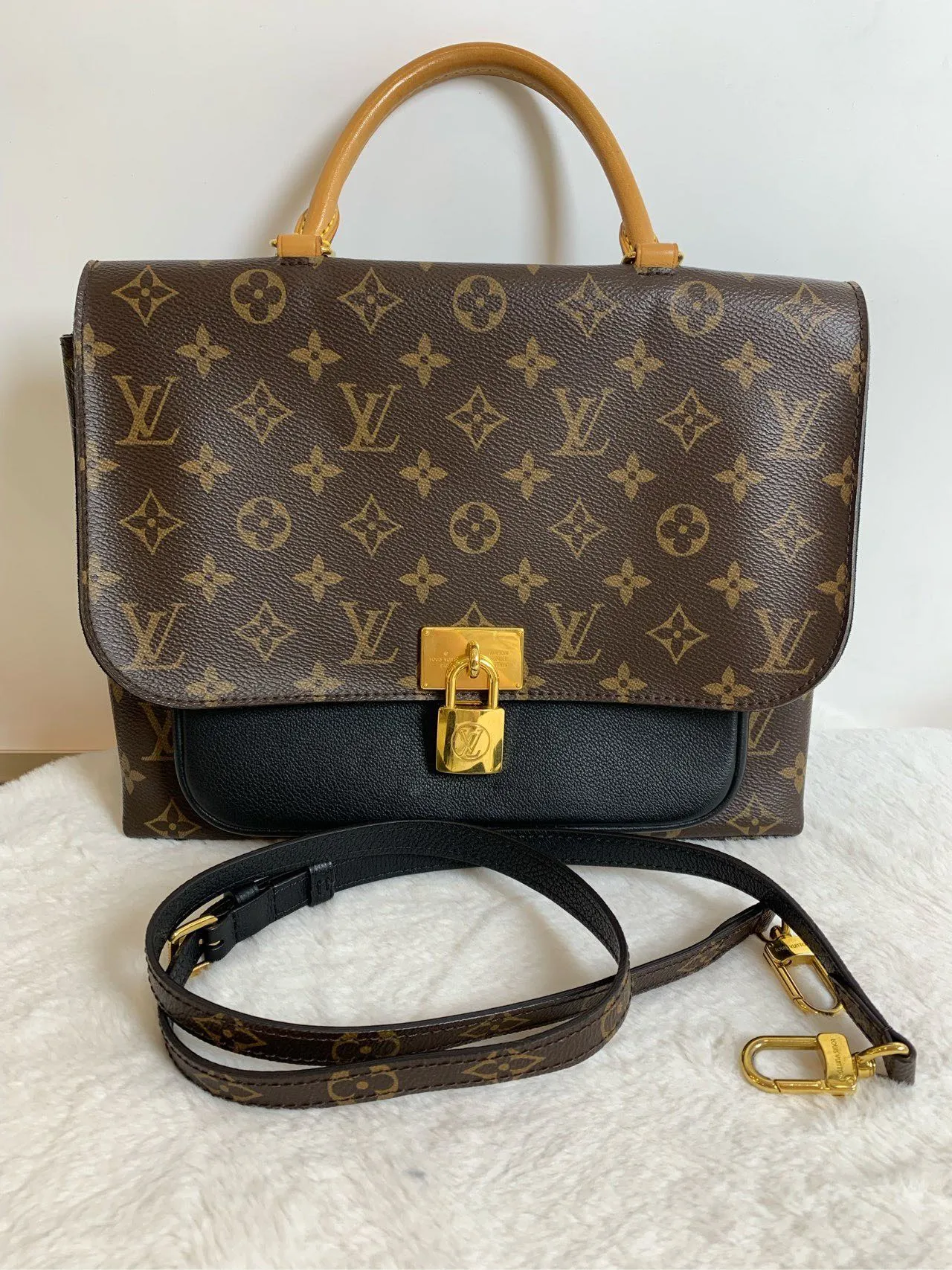 Louis Vuitton Lock Bag Monogram Brown Shoulder Bag