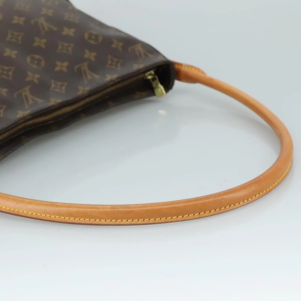 Louis Vuitton Looping Gm Brown Canvas Shoulder Bag