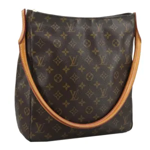 Louis Vuitton Looping Gm Brown Canvas Shoulder Bag