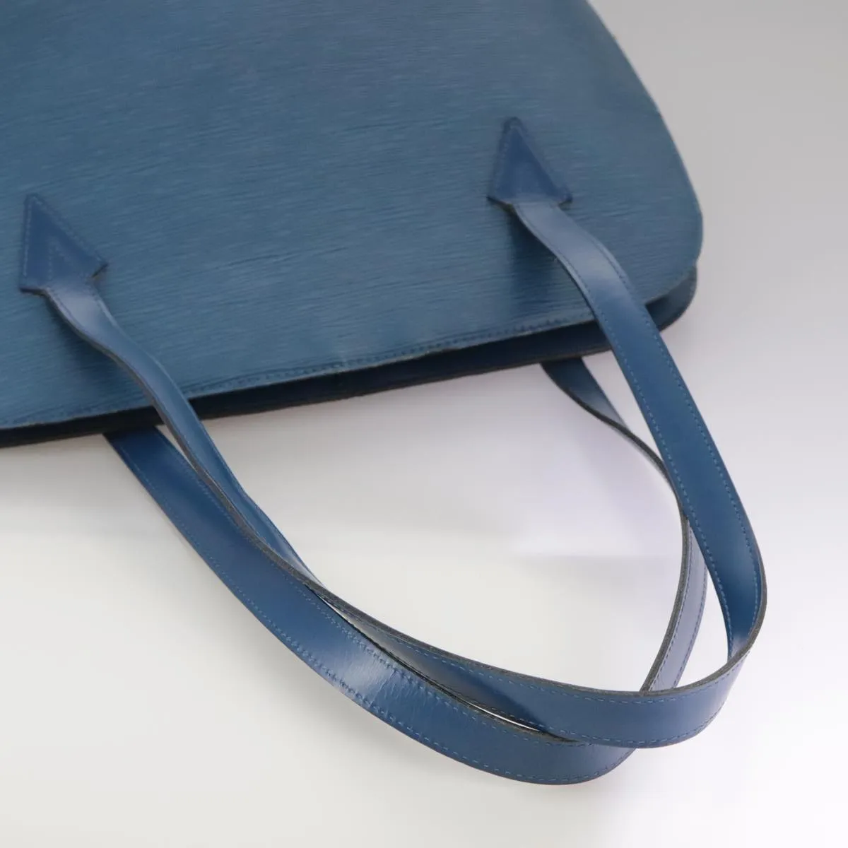 Louis Vuitton Lussac Blue Leather Shoulder Bag
