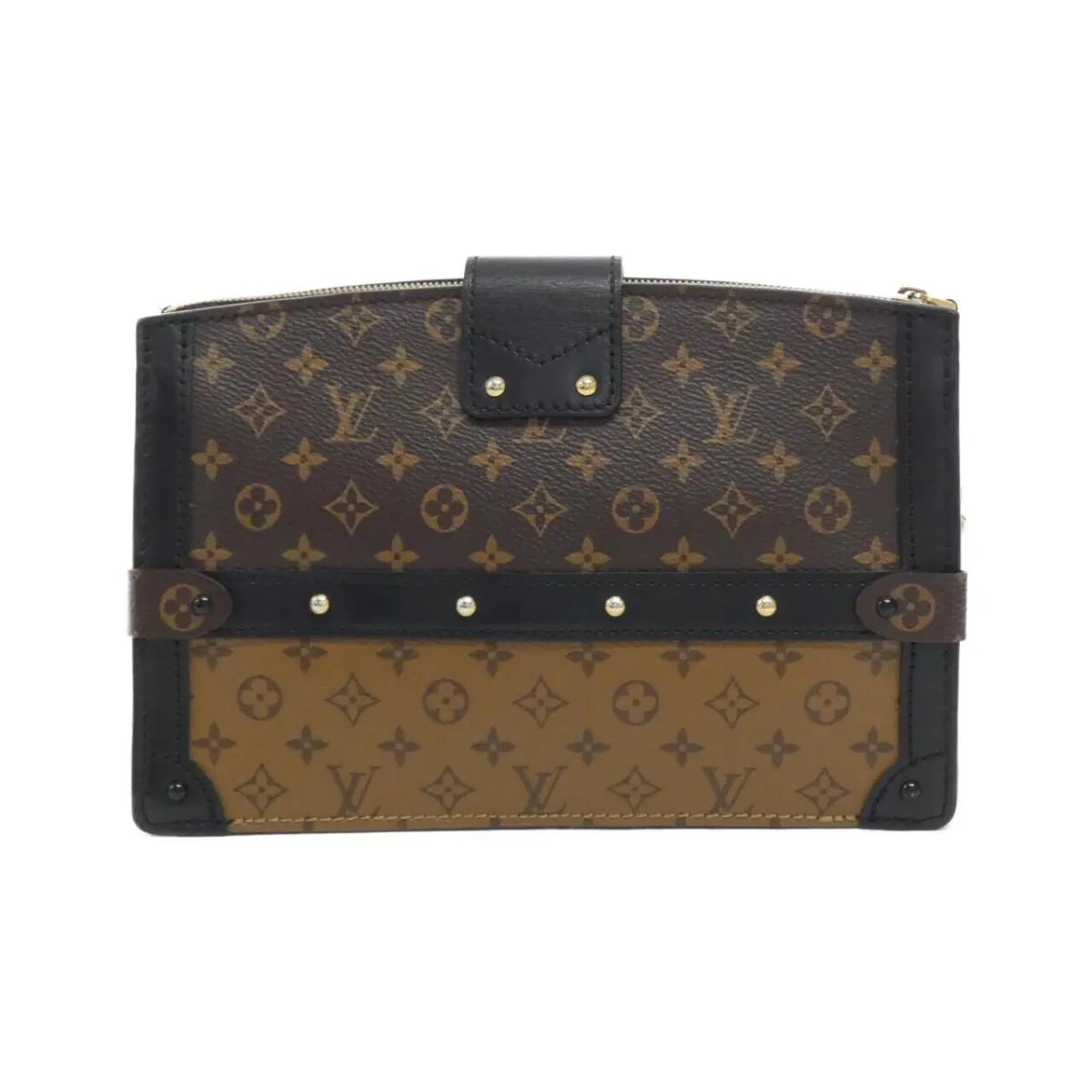 Louis Vuitton M43596 Monogram Reversee Trunk Crawler Shoulderbag