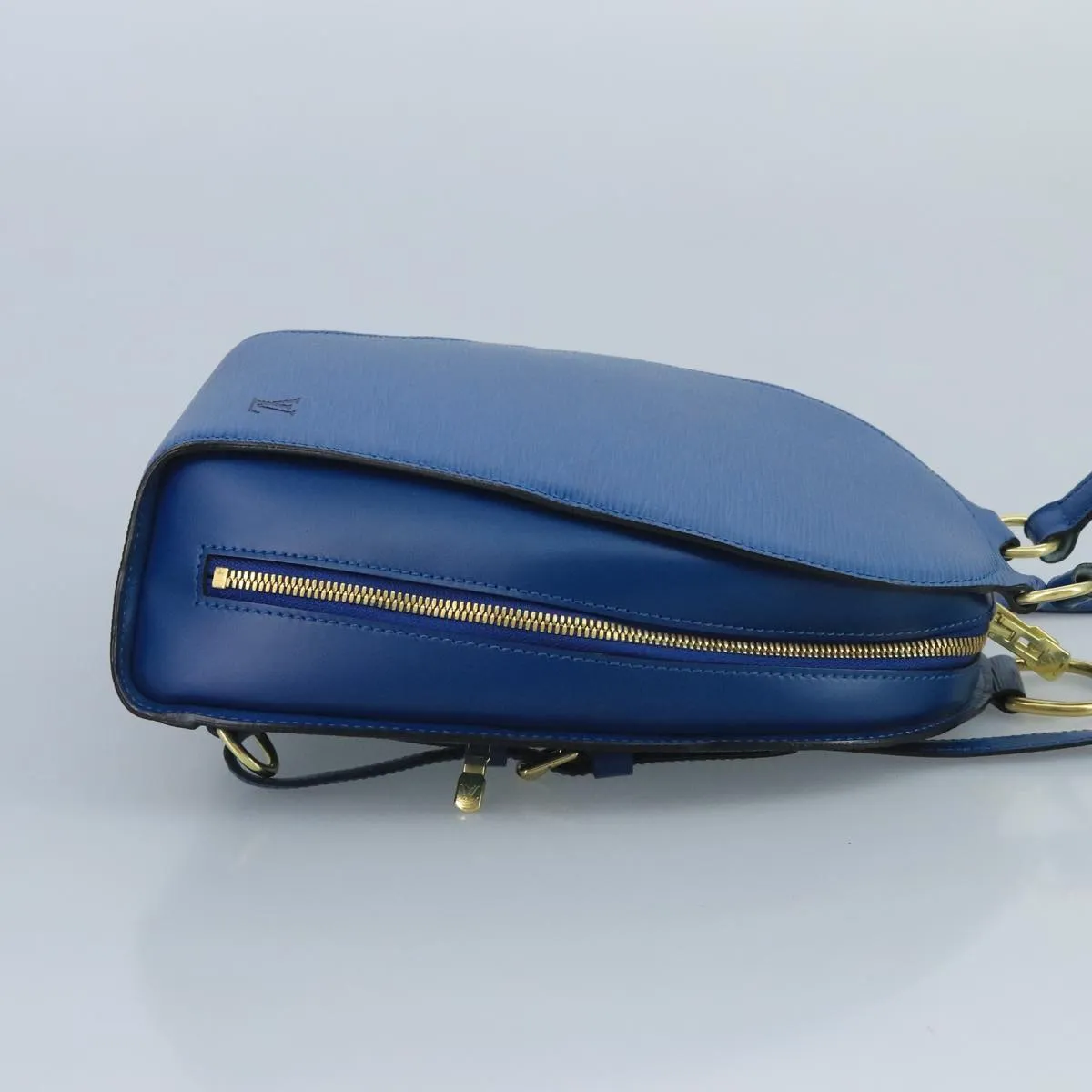 Louis Vuitton Mabillon Blue Leather Backpack Bag