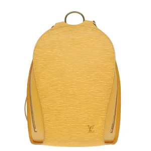 Louis Vuitton Mabillon Yellow Leather Backpack Bag