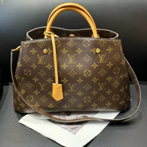 Louis Vuitton Mengtian Brown Monogram Canvas Portable Shoulder Bag Medium