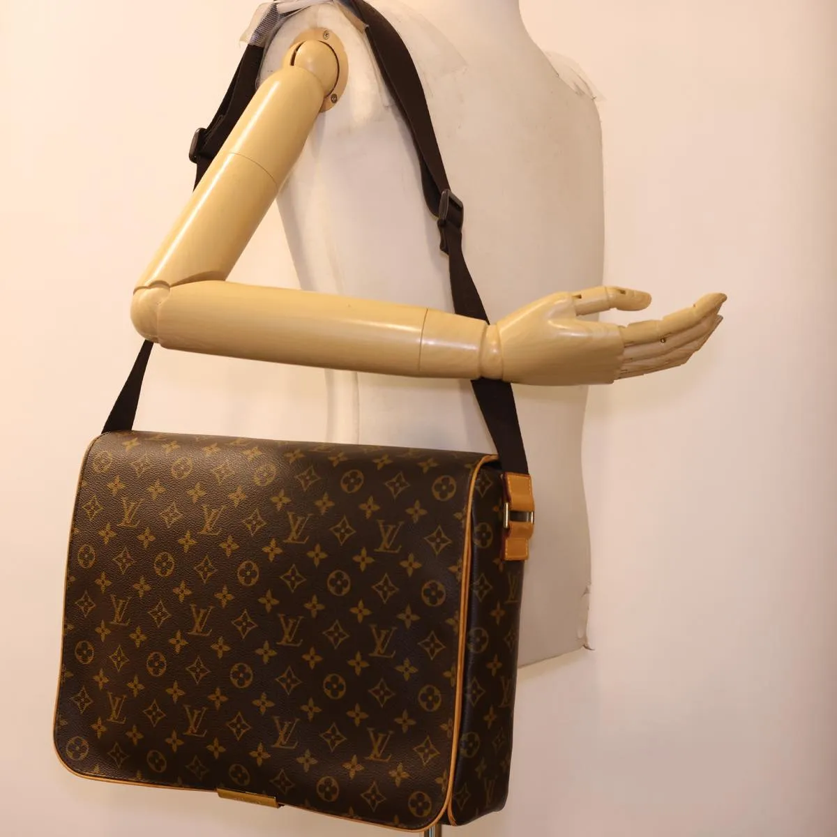 LOUIS VUITTON Monogram Abbesses Shoulder Bag M45257 LV 40320