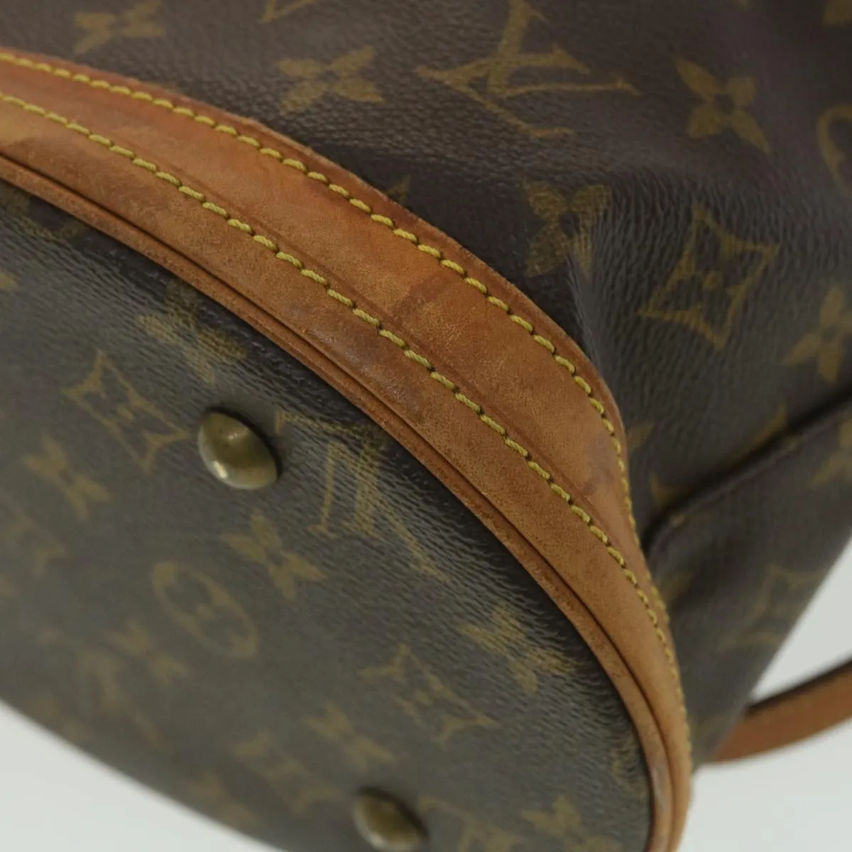 LOUIS VUITTON Monogram Bucket PM Shoulder Bag M42238 LV 38706