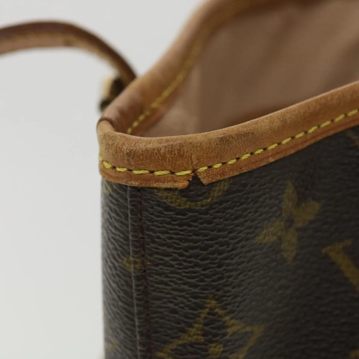 LOUIS VUITTON Monogram Bucket PM Shoulder Bag M42238 LV 38706