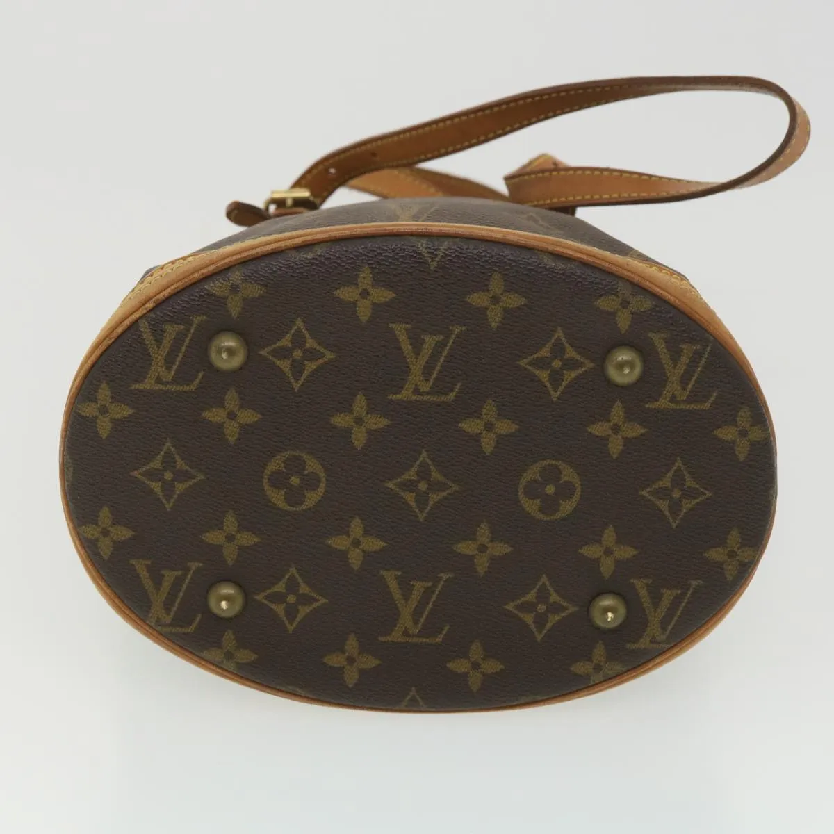 LOUIS VUITTON Monogram Bucket PM Shoulder Bag M42238 LV 38706