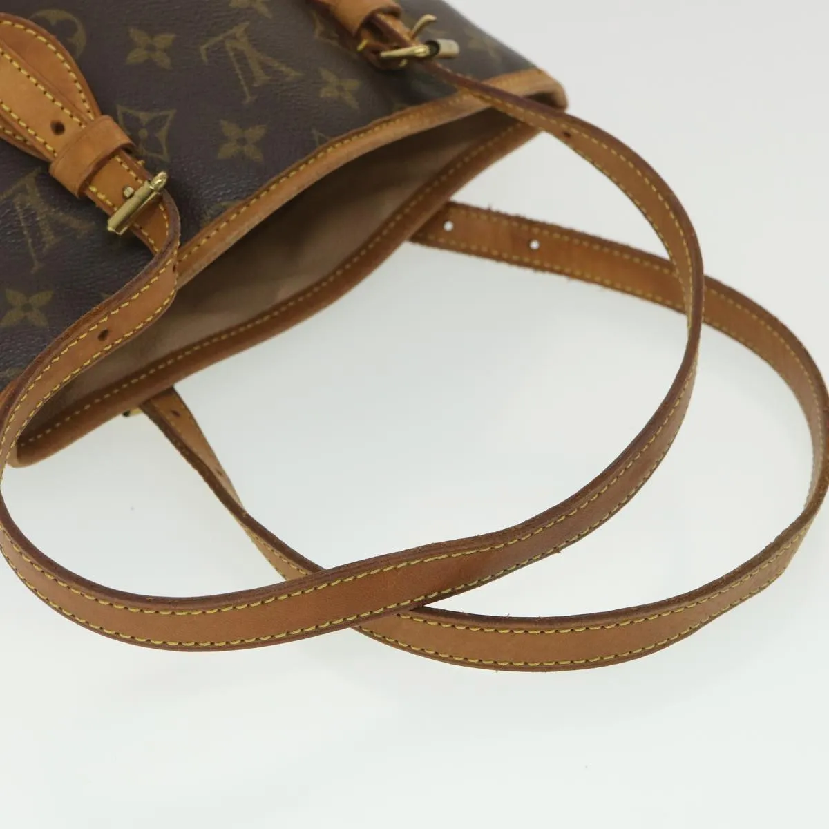 LOUIS VUITTON Monogram Bucket PM Shoulder Bag M42238 LV 38706