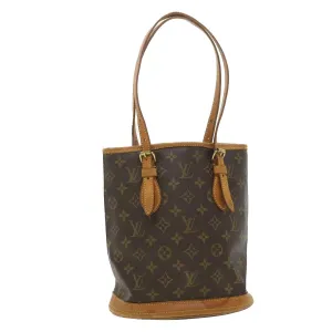 LOUIS VUITTON Monogram Bucket PM Shoulder Bag M42238 LV 38706