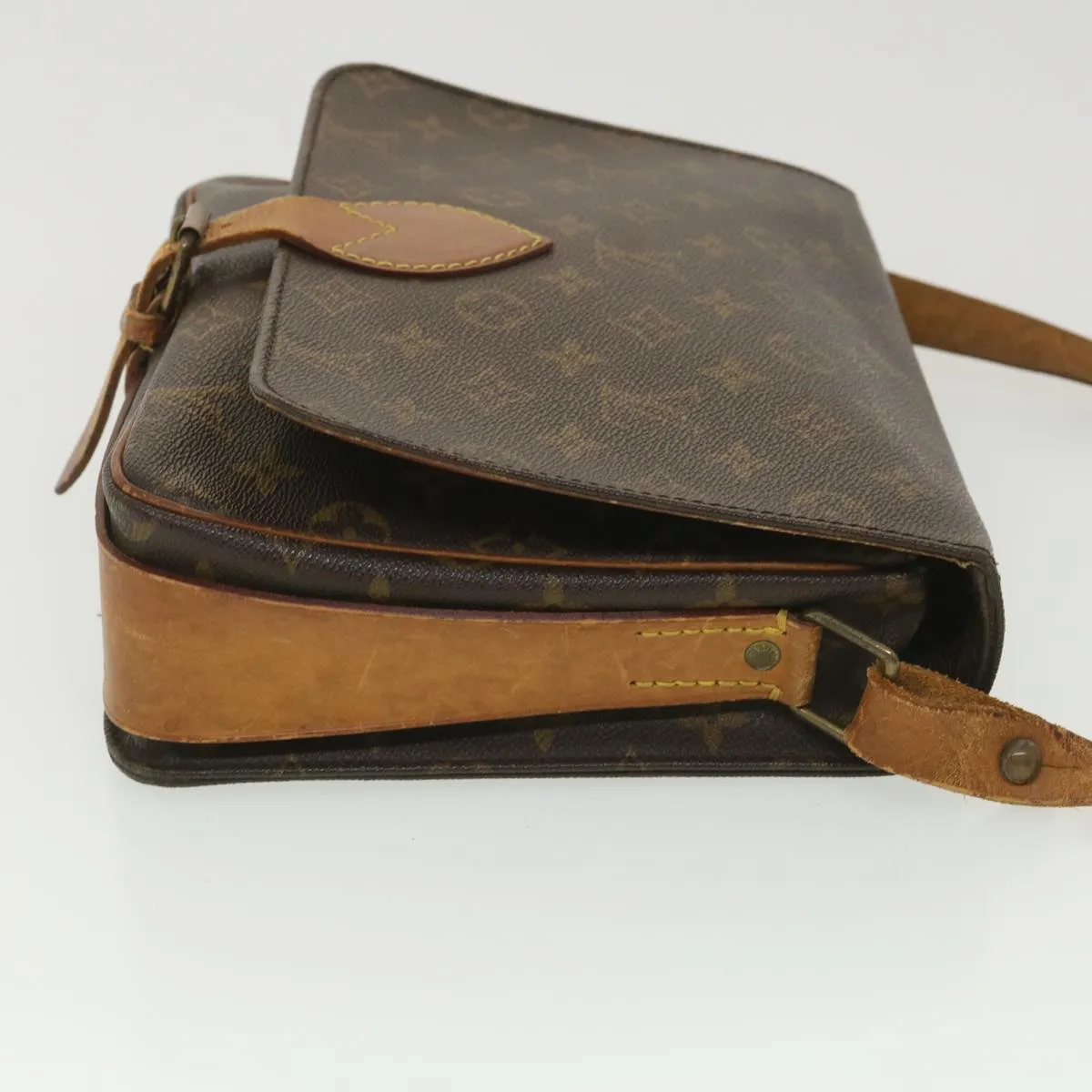 LOUIS VUITTON Monogram Cartouchiere GM Shoulder Bag M51252 LV ar9119