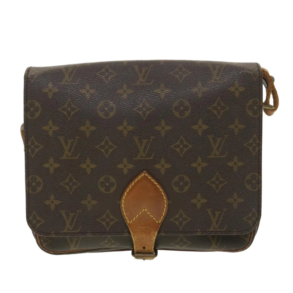 LOUIS VUITTON Monogram Cartouchiere GM Shoulder Bag M51252 LV ar9119