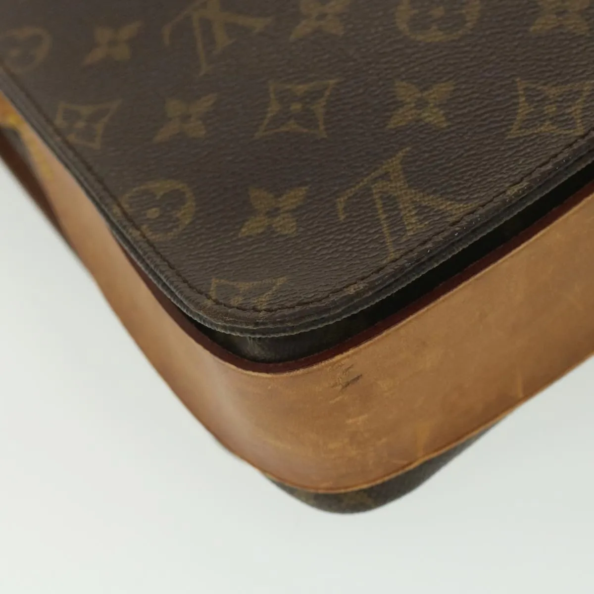 LOUIS VUITTON Monogram Cartouchiere GM Shoulder Bag M51252 LV ar9119