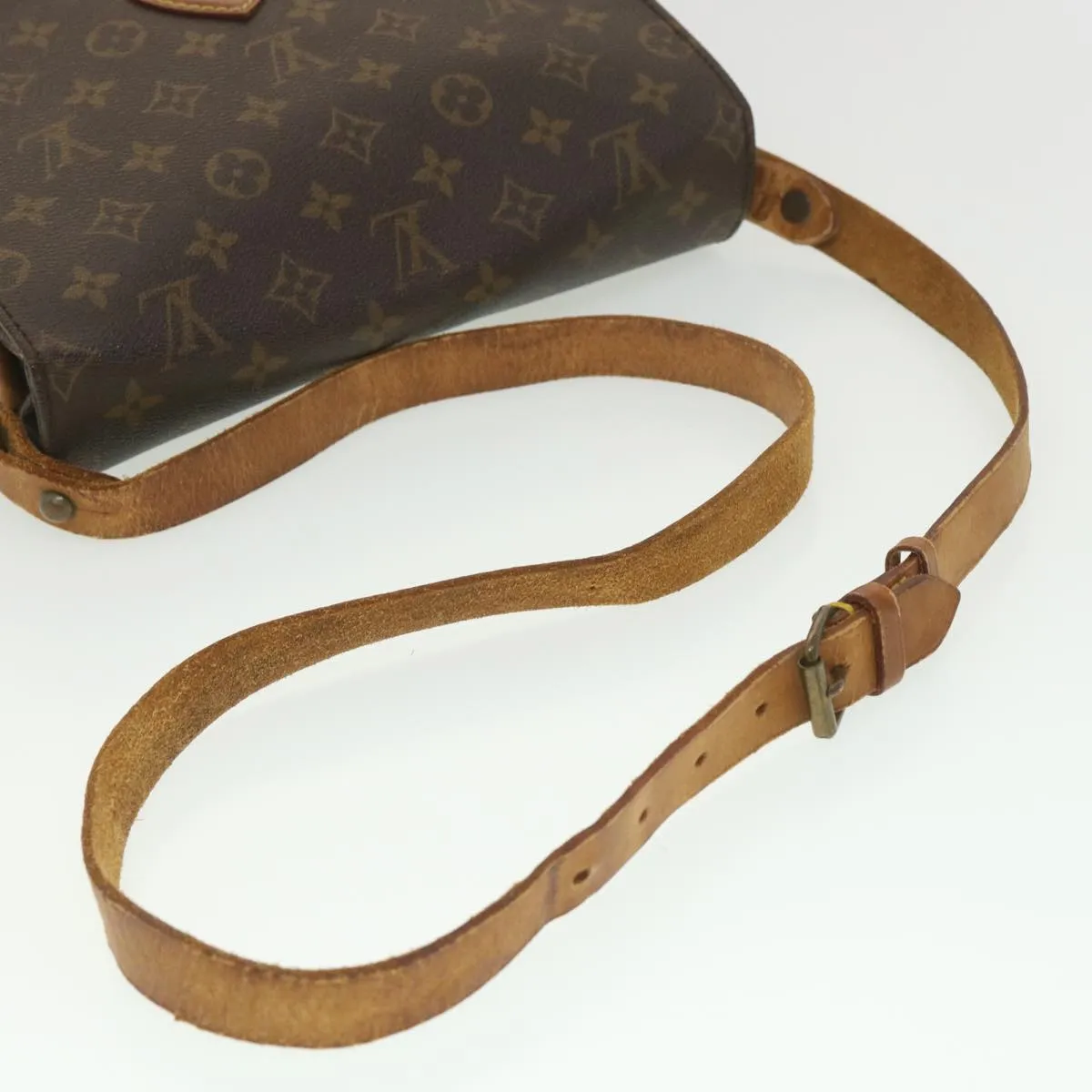 LOUIS VUITTON Monogram Cartouchiere GM Shoulder Bag M51252 LV ar9119