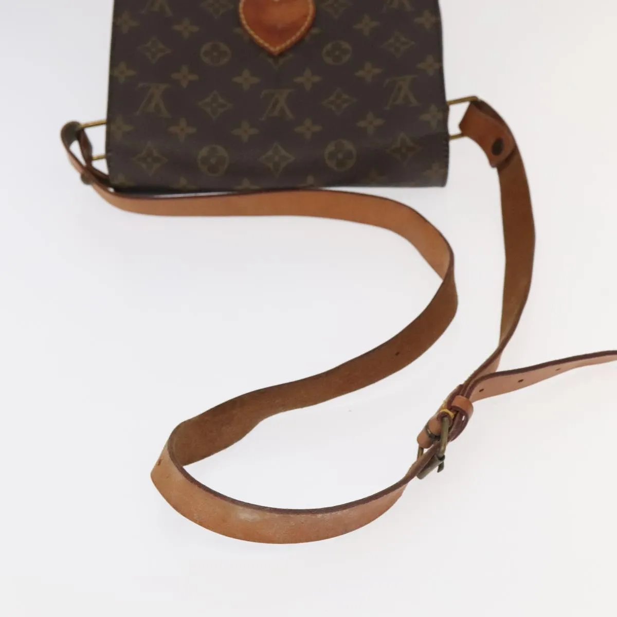 LOUIS VUITTON Monogram Cartouchiere MM Shoulder Bag M51253 LV 104823