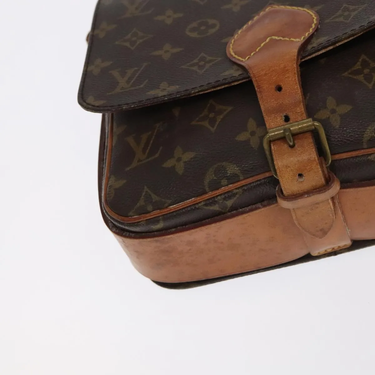 LOUIS VUITTON Monogram Cartouchiere MM Shoulder Bag M51253 LV 104823