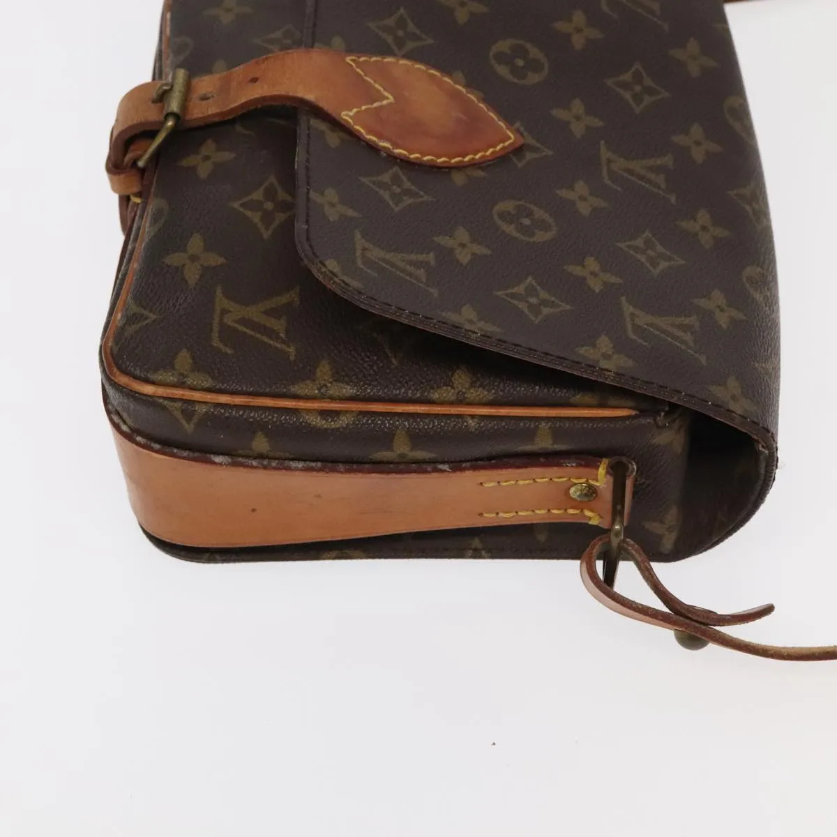 LOUIS VUITTON Monogram Cartouchiere MM Shoulder Bag M51253 LV 104823