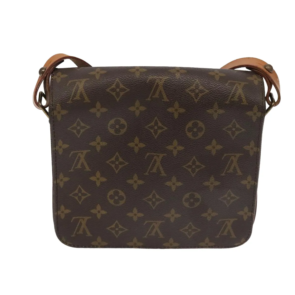 LOUIS VUITTON Monogram Cartouchiere MM Shoulder Bag M51253 LV 104823