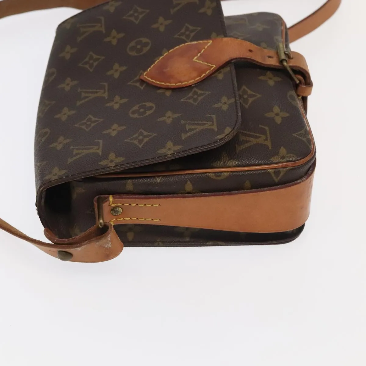 LOUIS VUITTON Monogram Cartouchiere MM Shoulder Bag M51253 LV 104823