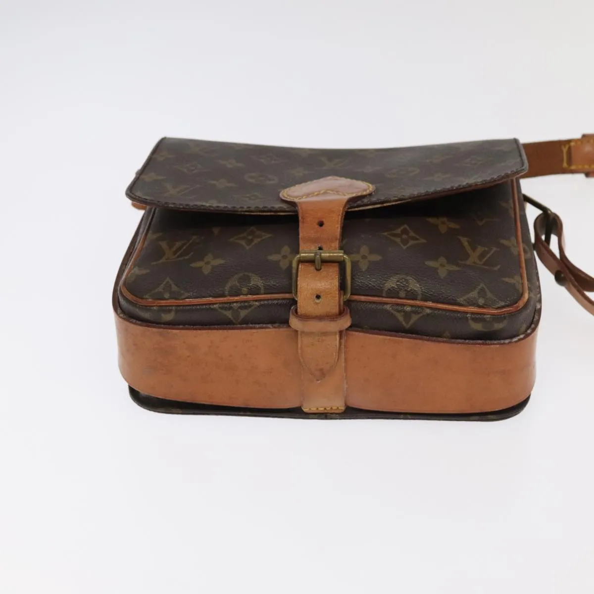 LOUIS VUITTON Monogram Cartouchiere MM Shoulder Bag M51253 LV 104823