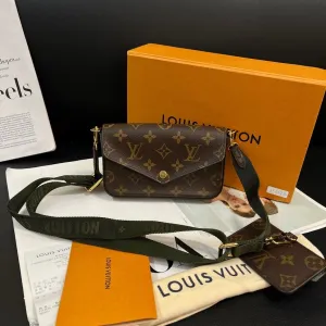 Louis Vuitton Monogram Green Trio Shoulder Strap Bag