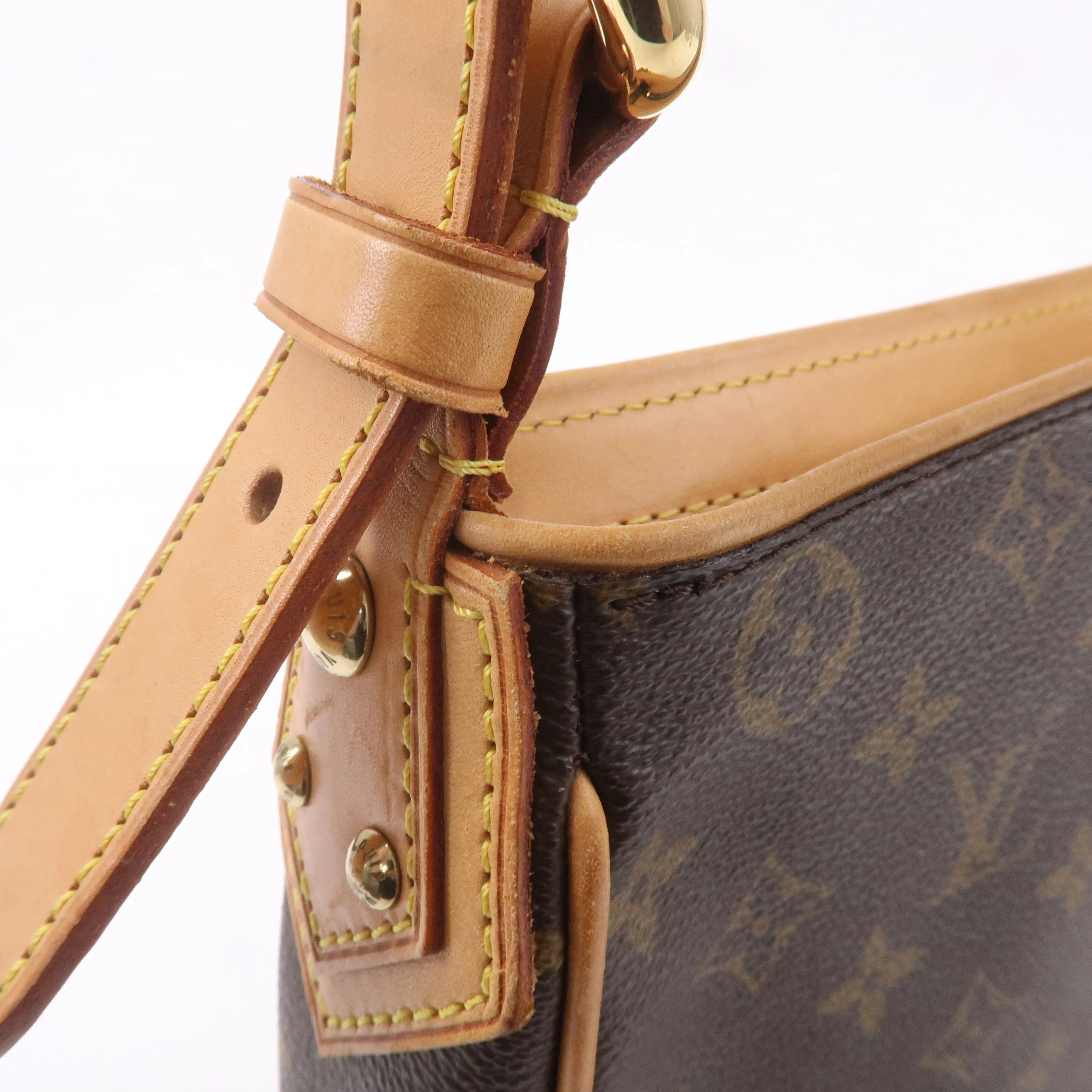 Louis Vuitton Monogram Hudson GM Shoulder Bag Brown M40045