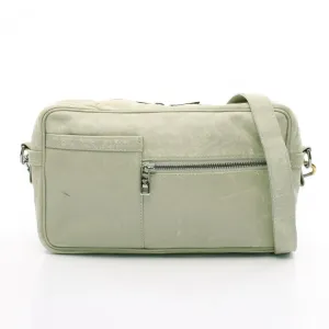 Louis Vuitton Monogram Irvington Leather Shoulder Bag Gray Green
