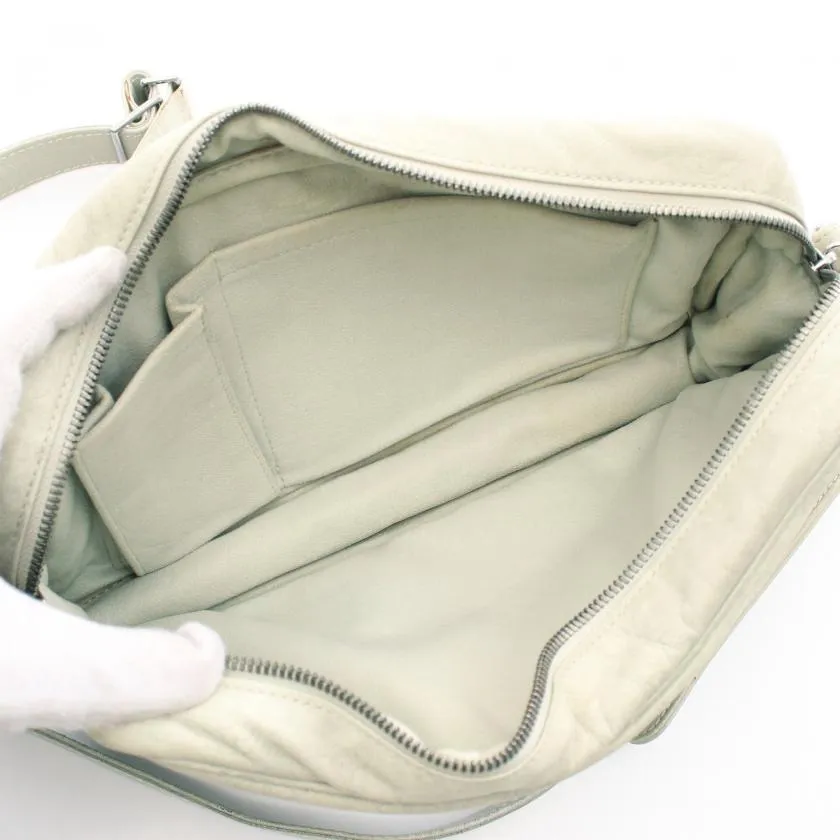 Louis Vuitton Monogram Irvington Leather Shoulder Bag Gray Green
