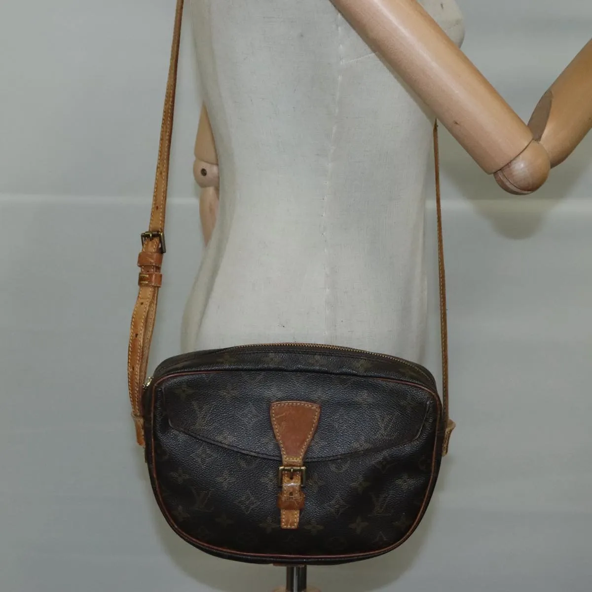 LOUIS VUITTON Monogram Jeune Fille MM Shoulder Bag M51226 LV 107085