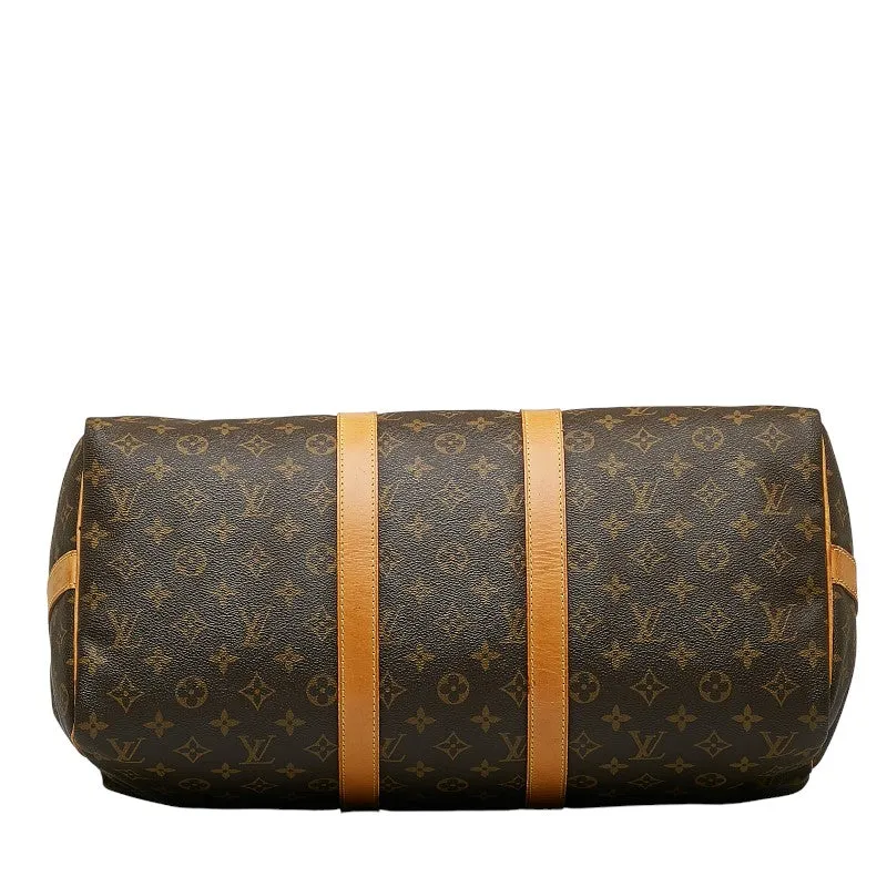 Louis Vuitton Monogram Keepall Bandrier 45 Boston Bag Handbag Shoulder Bag 2WAY M41418 Brown PVC Leather  Louis Vuitton