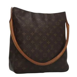 LOUIS VUITTON Monogram Looping GM Shoulder Bag M51145 LV yk16563