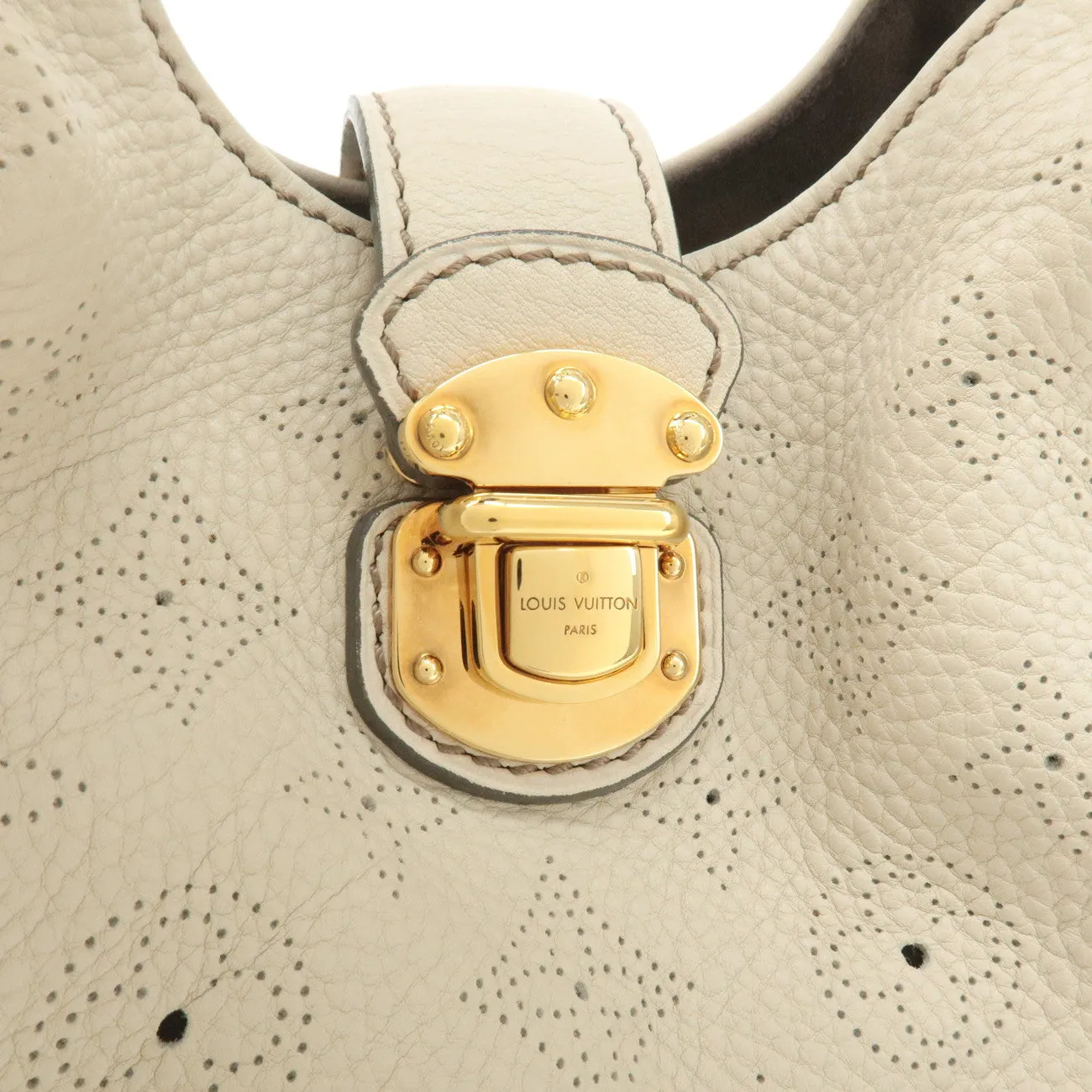Louis Vuitton Monogram Mahina XL Shoulder Bag Cream M93059