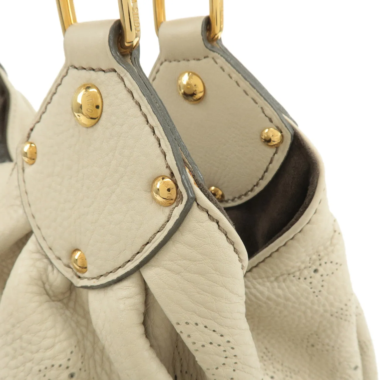 Louis Vuitton Monogram Mahina XL Shoulder Bag Cream M93059