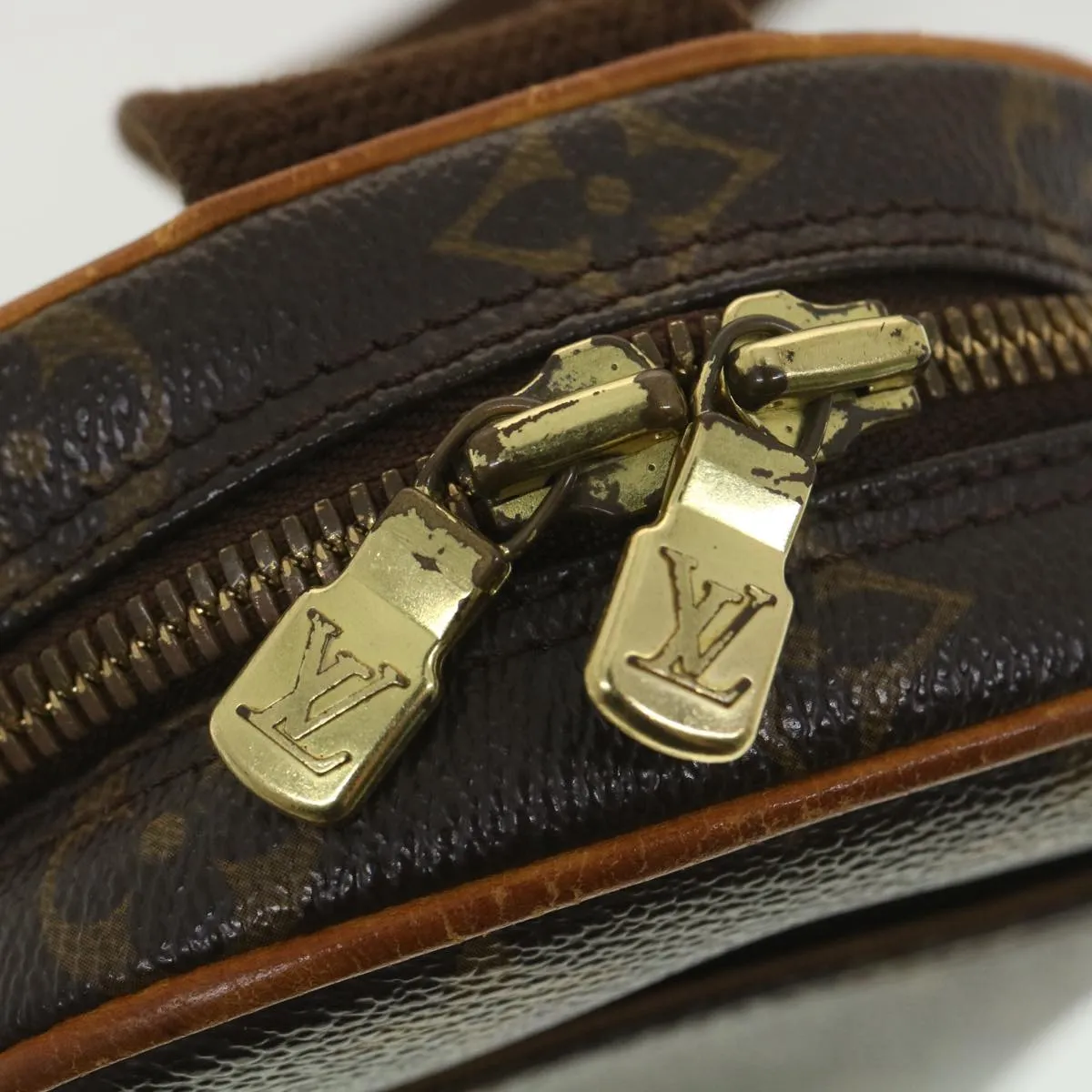 LOUIS VUITTON Monogram Pochette Gange Shoulder Bag M51870 LV 38739