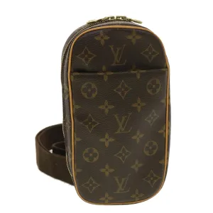 LOUIS VUITTON Monogram Pochette Gange Shoulder Bag M51870 LV am4113