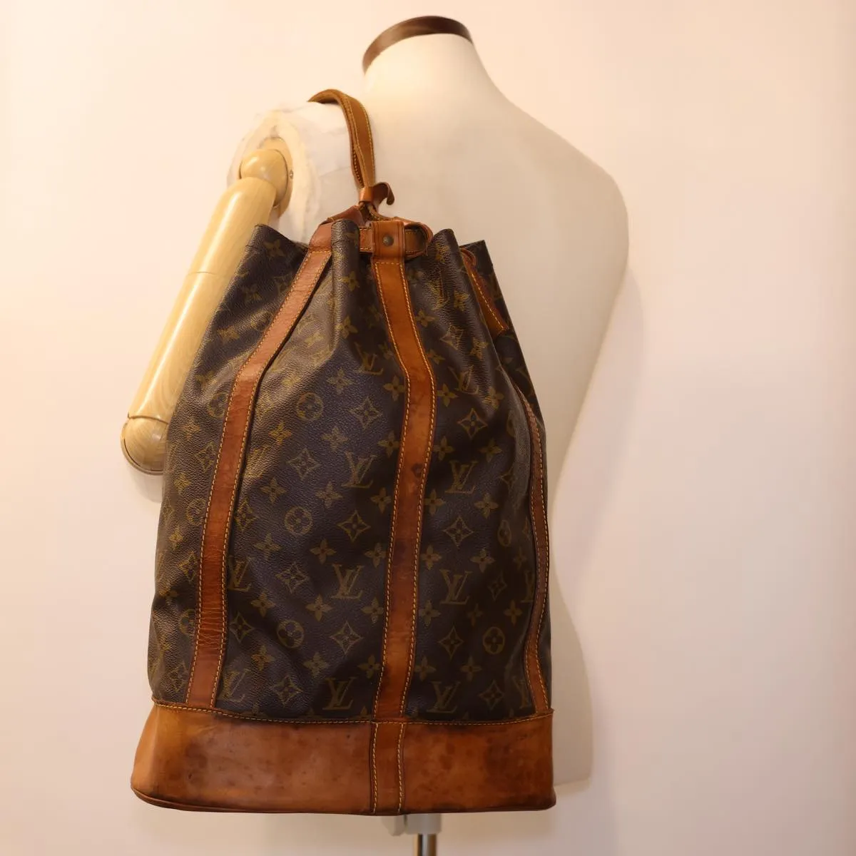 LOUIS VUITTON Monogram Randonnee GM Shoulder Bag M42244 LV 40924