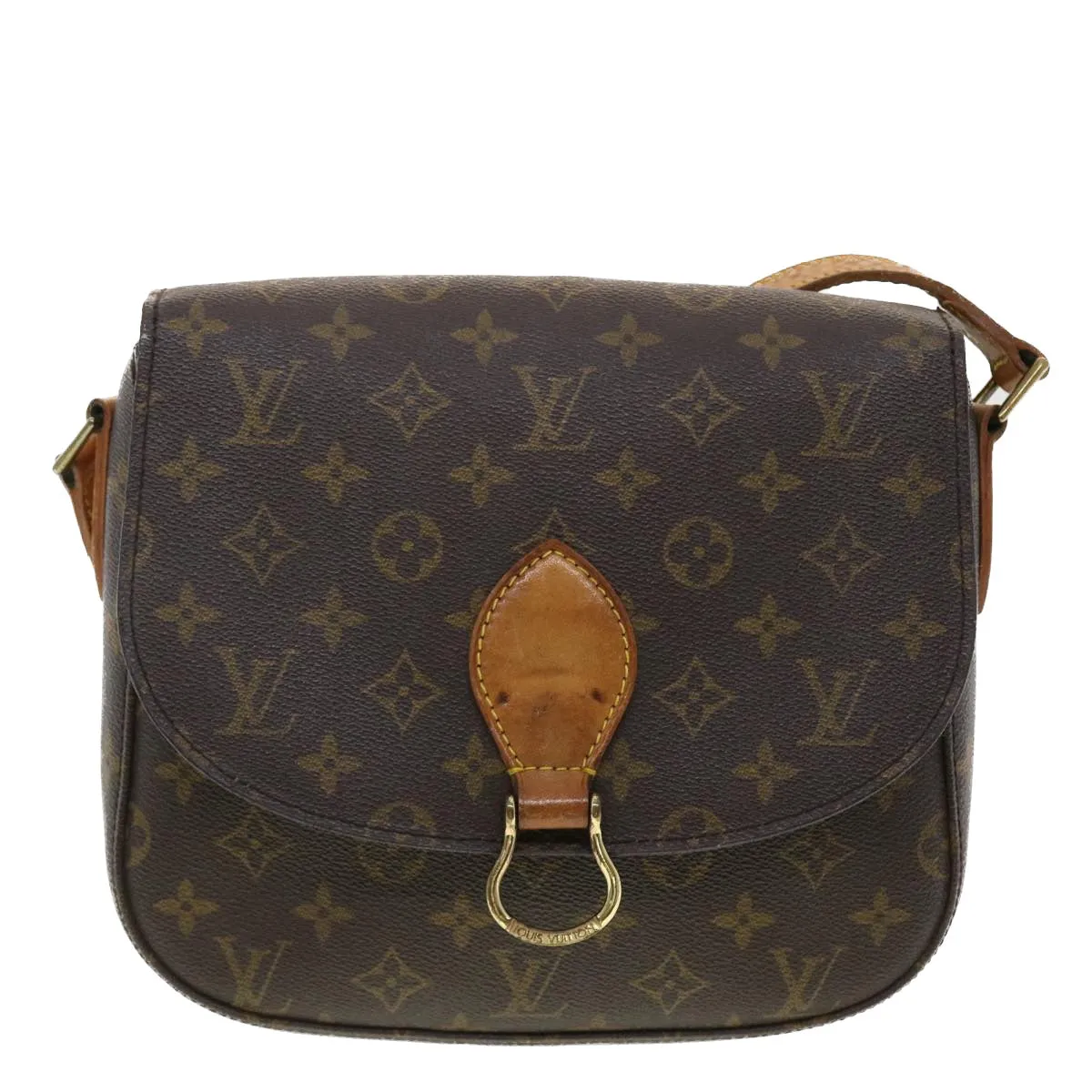 LOUIS VUITTON Monogram Saint Cloud GM Shoulder Bag M51242 LV yk6424