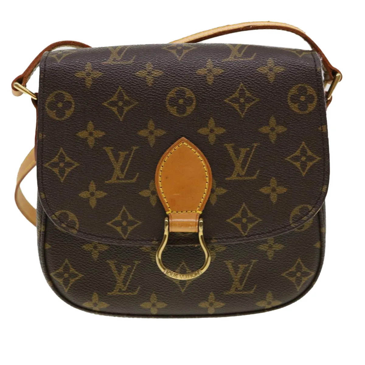 LOUIS VUITTON Monogram Saint Cloud MM Shoulder Bag M51243 LV 38393