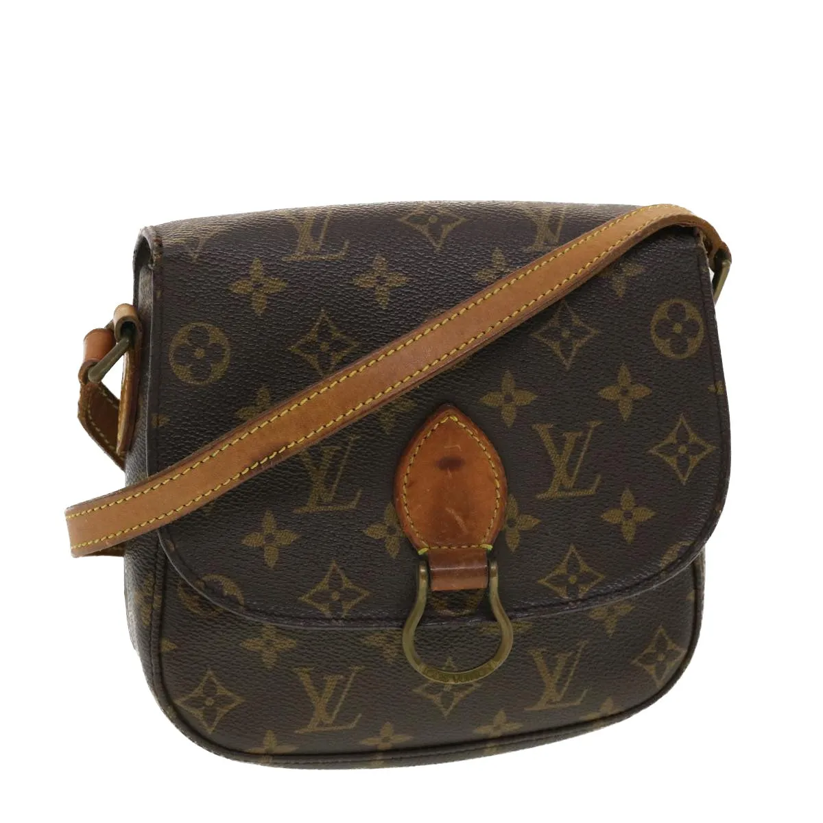 LOUIS VUITTON Monogram Saint Cloud MM Shoulder Bag M51243 LV 40144