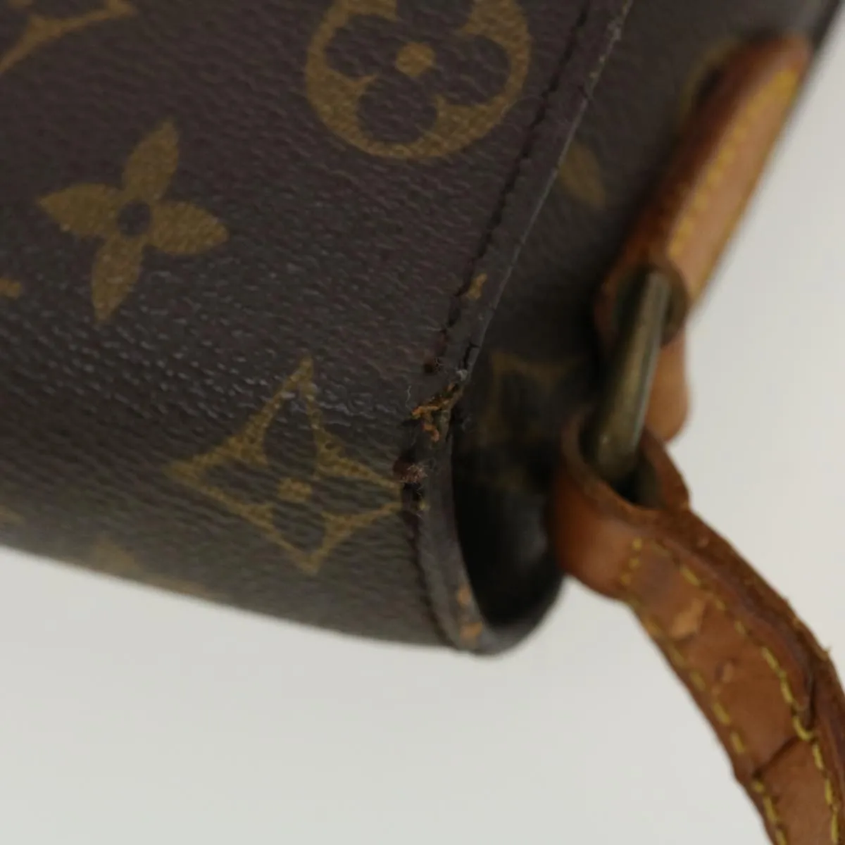 LOUIS VUITTON Monogram Saint Cloud MM Shoulder Bag M51243 LV 40144