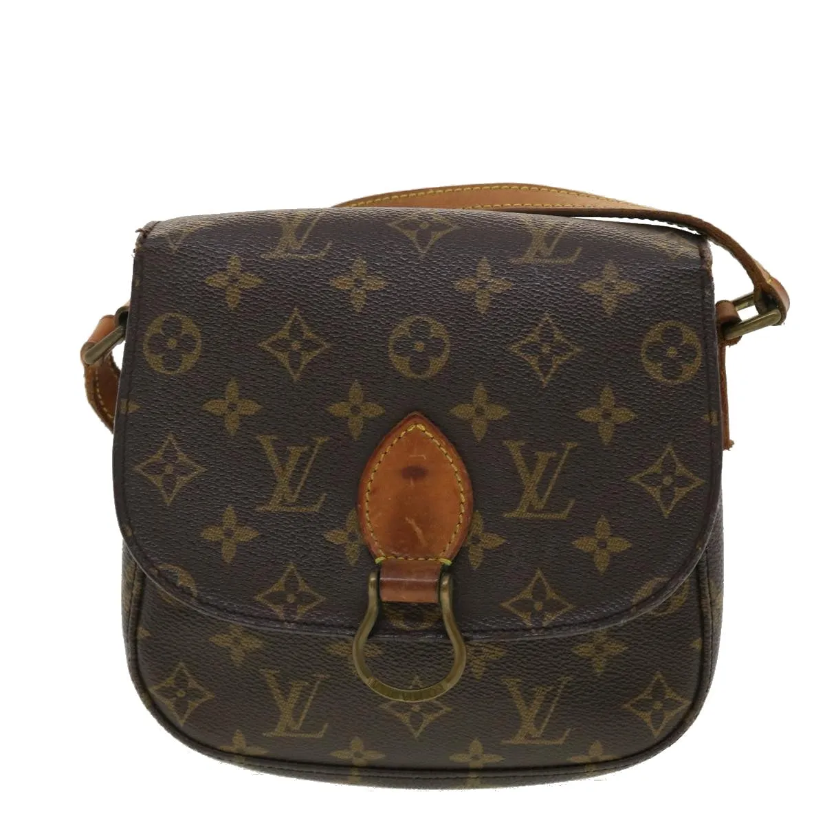 LOUIS VUITTON Monogram Saint Cloud MM Shoulder Bag M51243 LV 40144