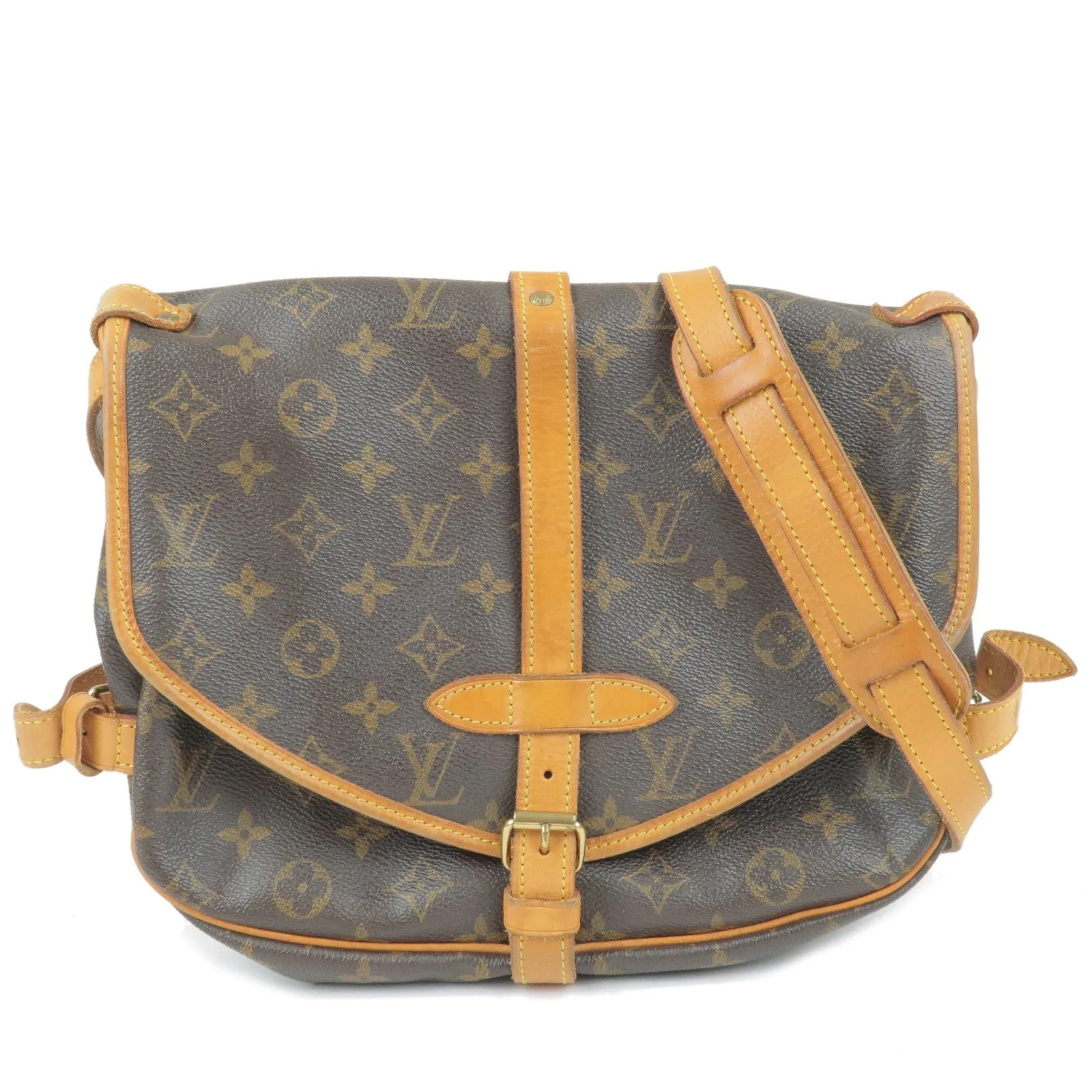 Louis Vuitton Monogram Saumur 30 Shoulder Bag M42256
